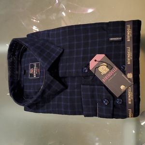 Men long sleeve flannel shirt. Size European 45